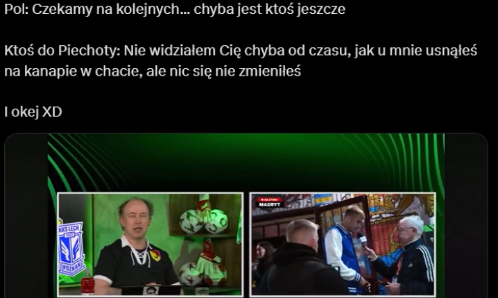 HIT! Dominik Piechota kończy wywiad, a ktoś do niego... xD